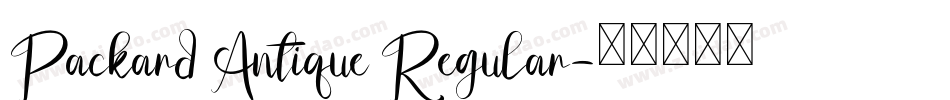 Packard Antique Regular字体转换